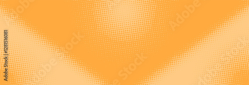 Orange pop art background in retro comics style with halftone dots design, vector illustration EPS10