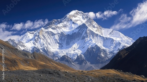 The majestic Mount Everest, the highest peak in the world.