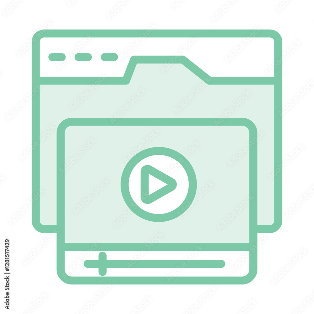 Video Player Glass duotone line icon, vector, pixel perfect, illustrator file
Video Player Glass duotone line icon, vector, pixel perfect, illustrator file