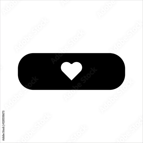 outline silhouette bolster icon, with white background
