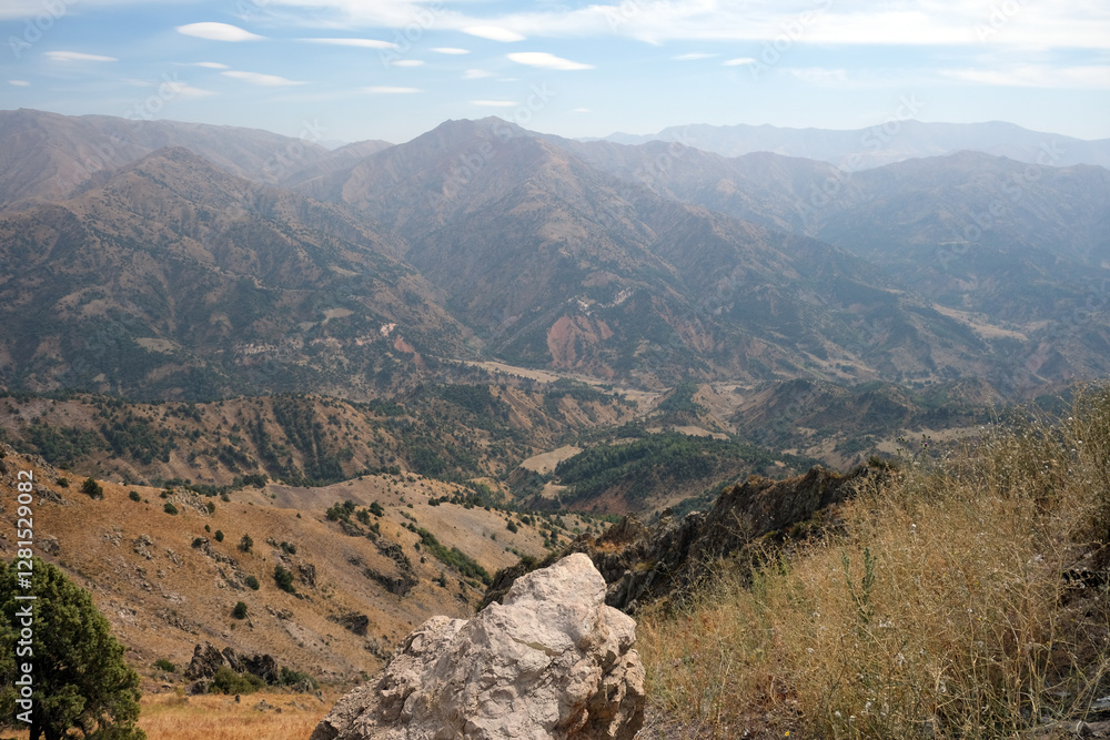 Fototapeta premium Tien Shan mountains in autumn