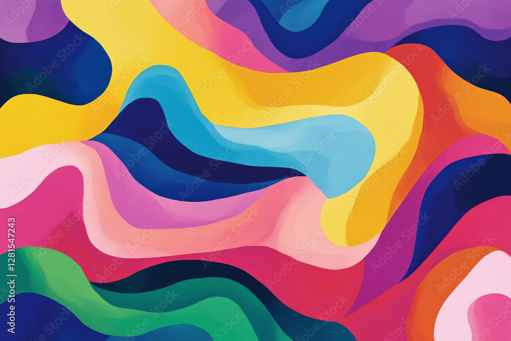 Illustration of a swirling, abstract pattern with vibrant rainbow colors blending seamlessly into each other. The smooth transitions between hues create an energetic, flowing visual that feels dynamic Illustration of a swirling, abstract pattern with vibrant rainbow colors blending seamlessly into each other. The smooth transitions between hues create an energetic, flowing visual that feels dynamic
