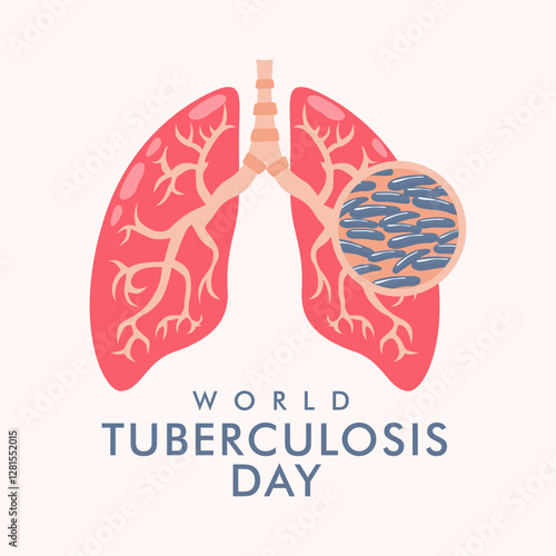 vector world tuberculosis day background template