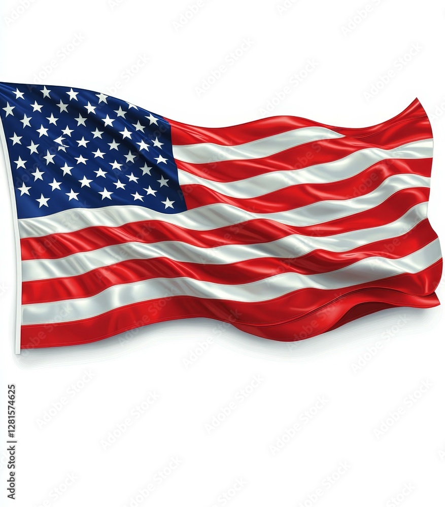 American Flag Waving in the Wind American Flag Waving in the Wind