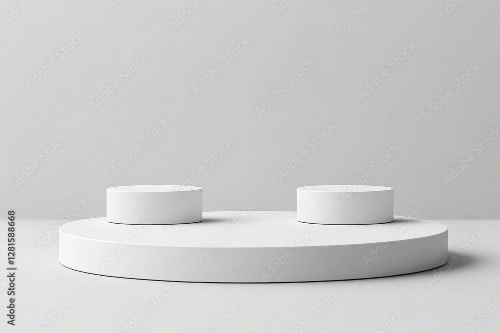 Abstract Minimalist White Product Display Abstract Minimalist White Product Display