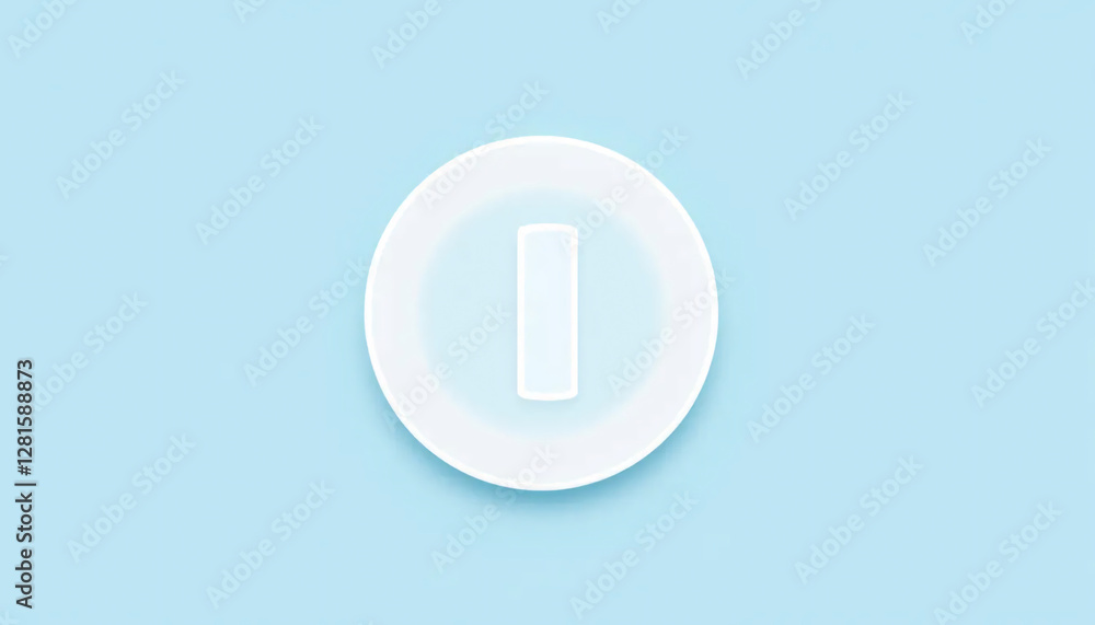 Minimalist Geometric Design with White Circle and Rectangle Minimalist Geometric Design with White Circle and Rectangle