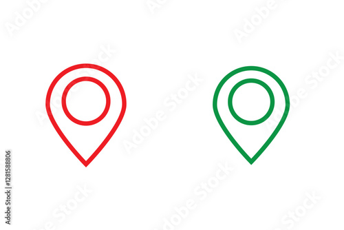 New location map icons. location marker. location pin