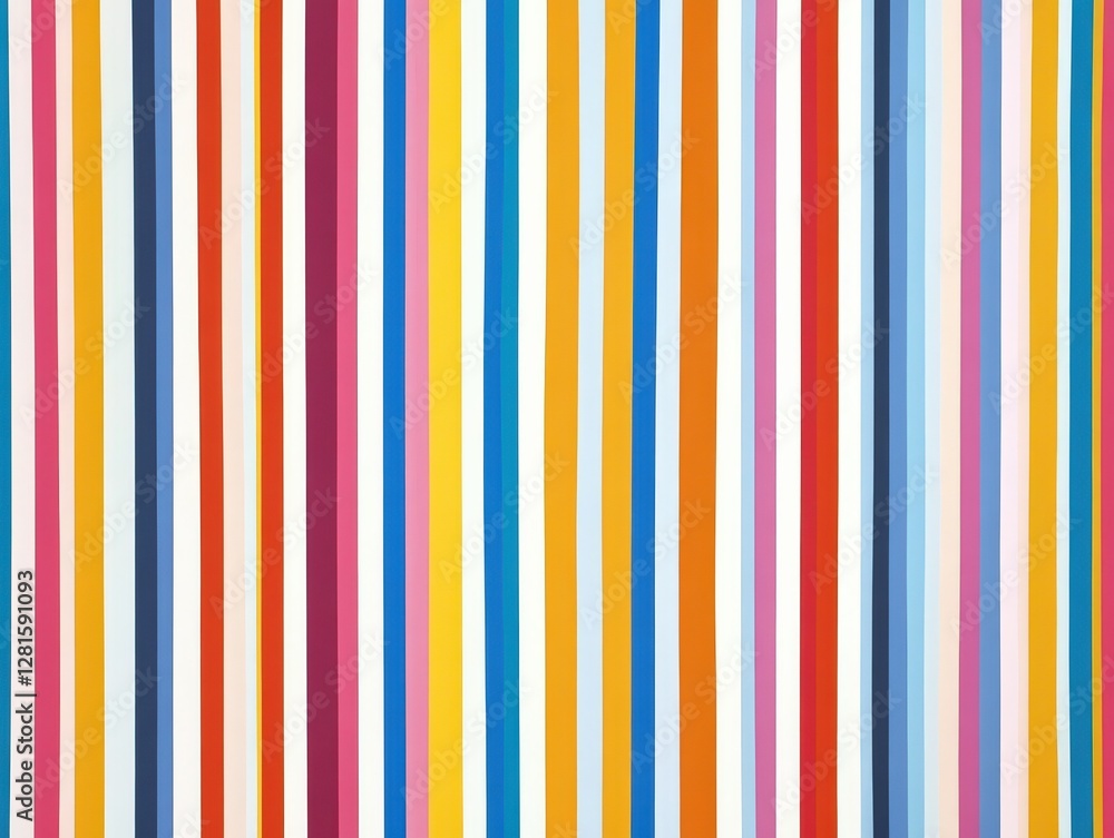 Vibrant stripes create a playful atmosphere in a sunny indoor space