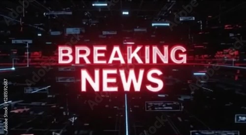 Breaking News intro, International news background intro animation