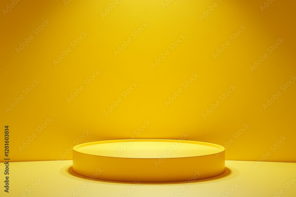 Yellow Minimalist Product Display Platform Yellow Minimalist Product Display Platform