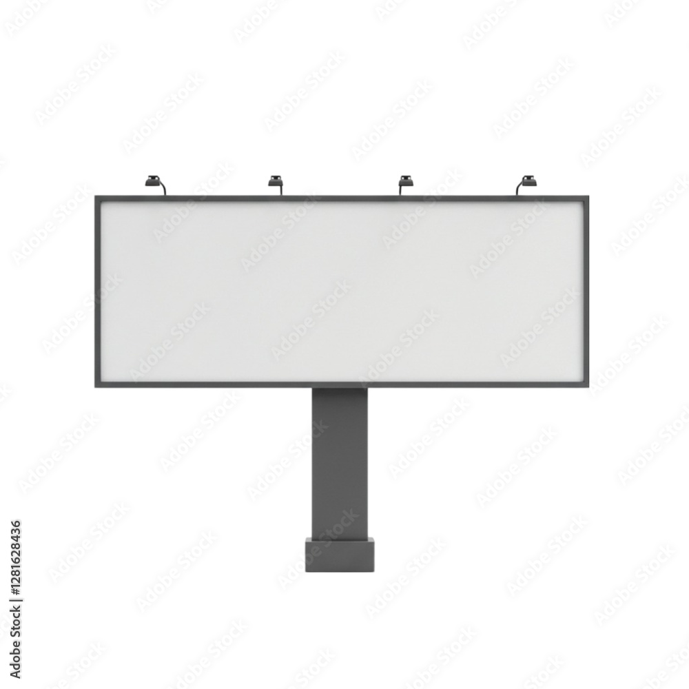 Obraz premium Blank Billboard Mockup A Clean Modern Outdoor Advertising Template 