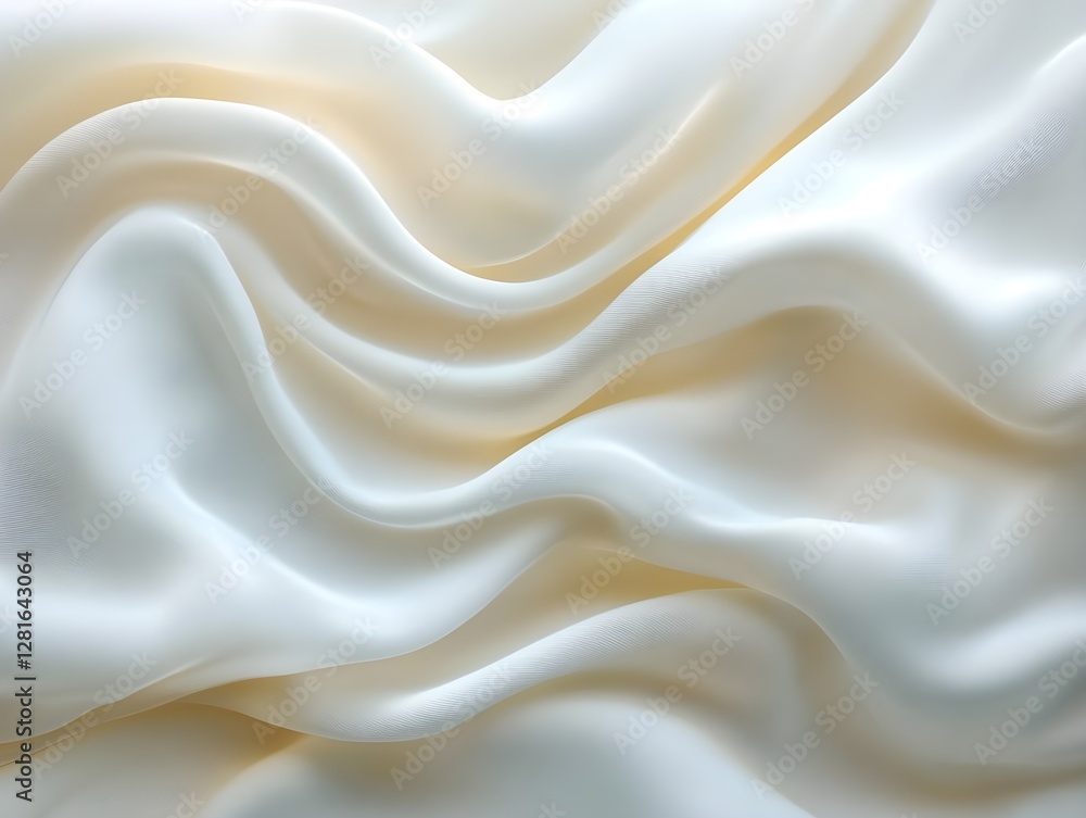 Fototapeta premium White color fabric cloth polyester texture and textile background.