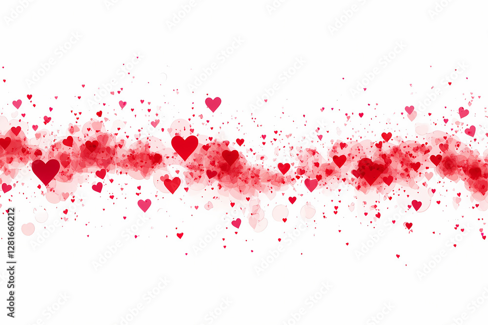 Abstract heartbeat rhythm border with vector style and minimalist design isolated on white Abstract heartbeat rhythm border with vector style and minimalist design isolated on white