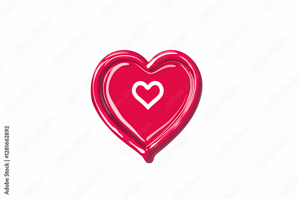 Abstract love letter seal pattern in vector style Abstract love letter seal pattern in vector style