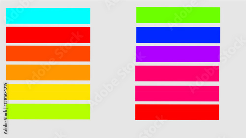 set of colorful banners