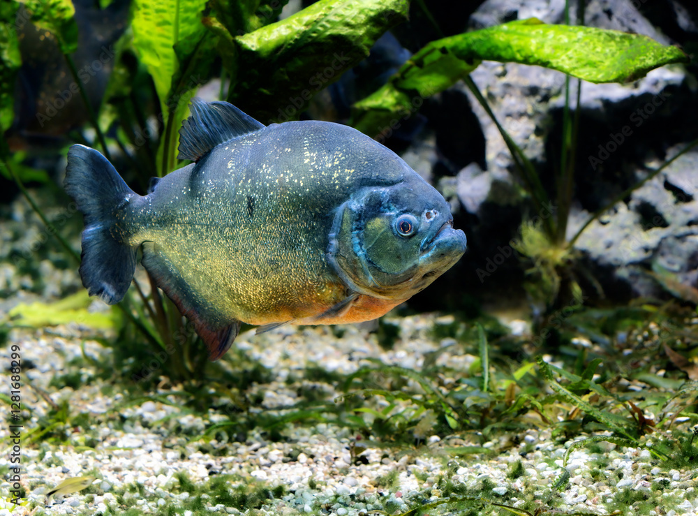Closeup of a piraya piranha