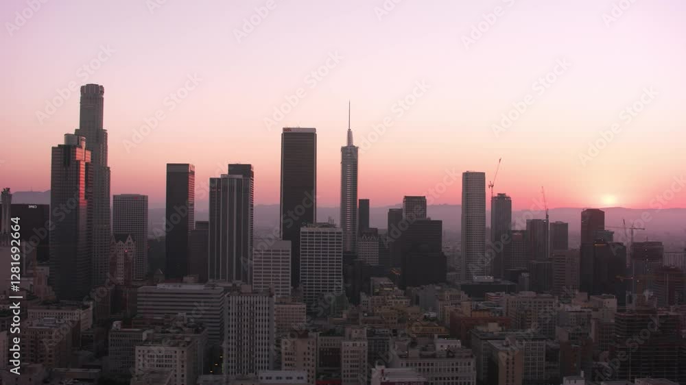 skyline at sunset skyline at sunset