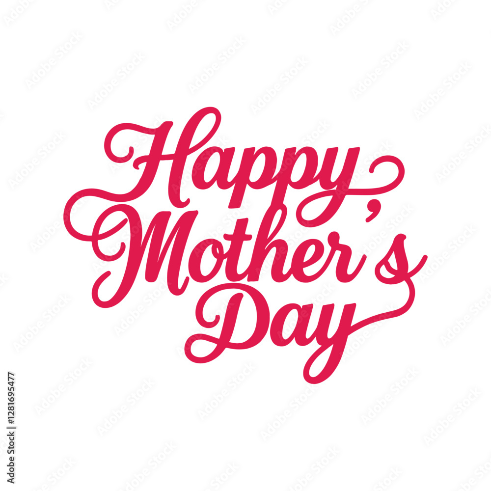 Happy Mothers Day Vector Hand drawn typography Happy Mothers Day Vector Hand drawn typography