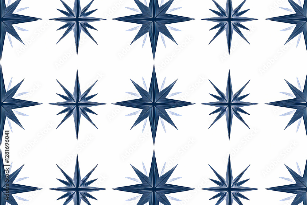 Compass rose pattern in vector style with minimalist design on white Compass rose pattern in vector style with minimalist design on white