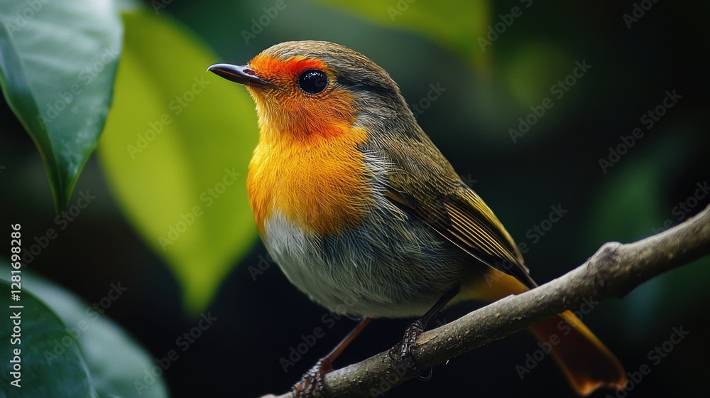 Fototapeta premium Colorful Bird Perched on a Branch