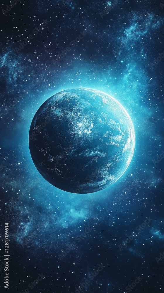 Obraz premium Amazing Planet in the Deep Space