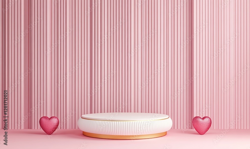 Pink Aesthetic Minimalist Product Display Podium Pink Aesthetic Minimalist Product Display Podium