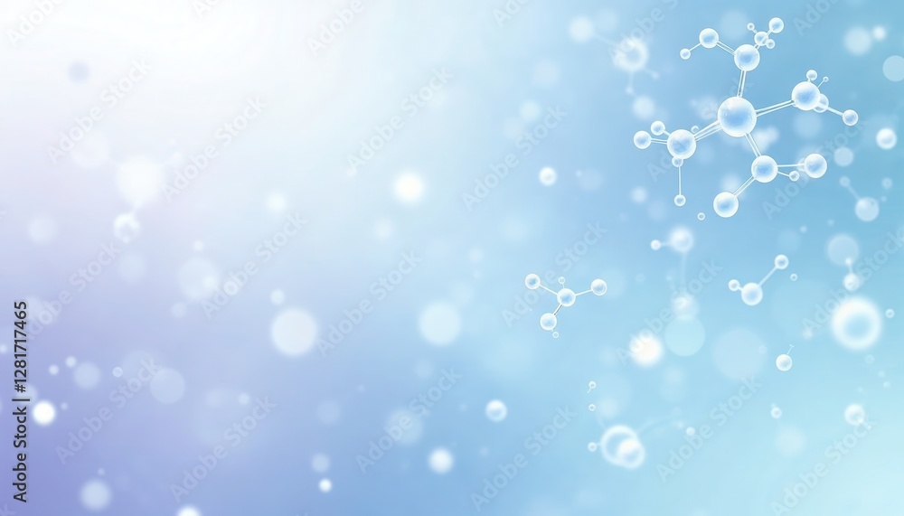 Abstract visualization of molecular structures on a soothing blue gradient background representing science, research, innovation, and technology
Abstract visualization of molecular structures on a soothing blue gradient background representing science, research, innovation, and technology