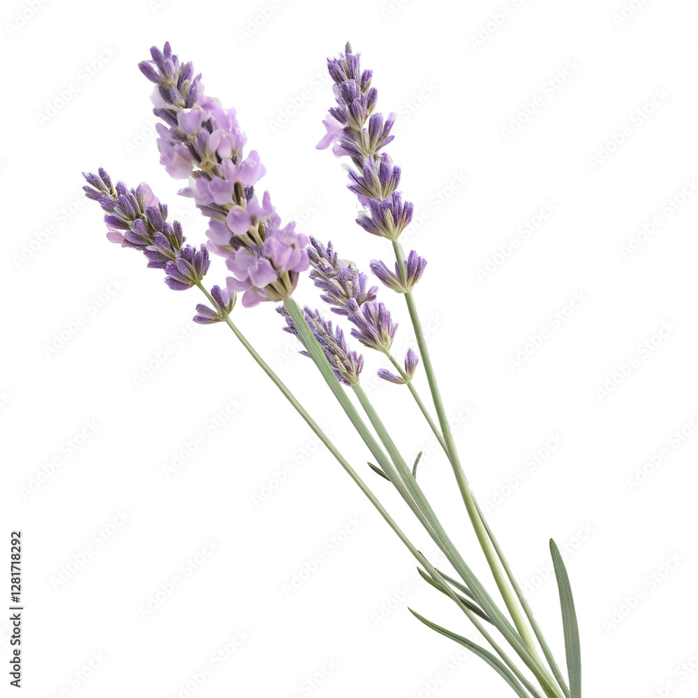 Obraz premium bunch of lavender on transparent background