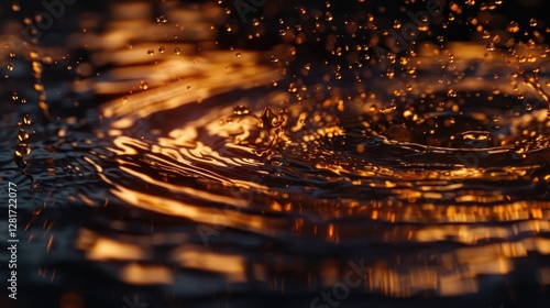 Light dancing on a liquid surface