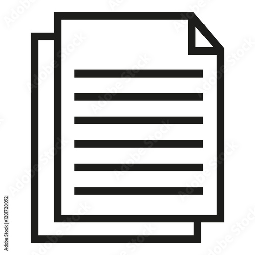 document vector icon