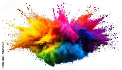 Wallpaper Mural [Transparent Background PNG]Colorful Explosion of Powder Paint Torontodigital.ca