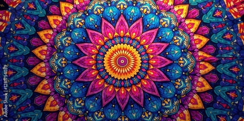 Wallpaper Mural Intricate geometric mandala designs in vibrant hues , digital, graphic Torontodigital.ca