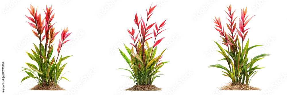 Set of A vibrant plastic aquarium plant decoration with multi-tourmaline gemstones in a fish tank on transparent png background. Ai generated Set of A vibrant plastic aquarium plant decoration with multi-tourmaline gemstones in a fish tank on transparent png background. Ai generated