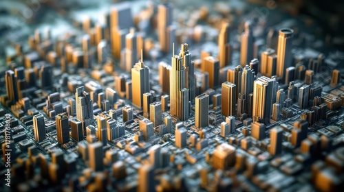 Imagine a city grid showcasing diverse financial regulations photo