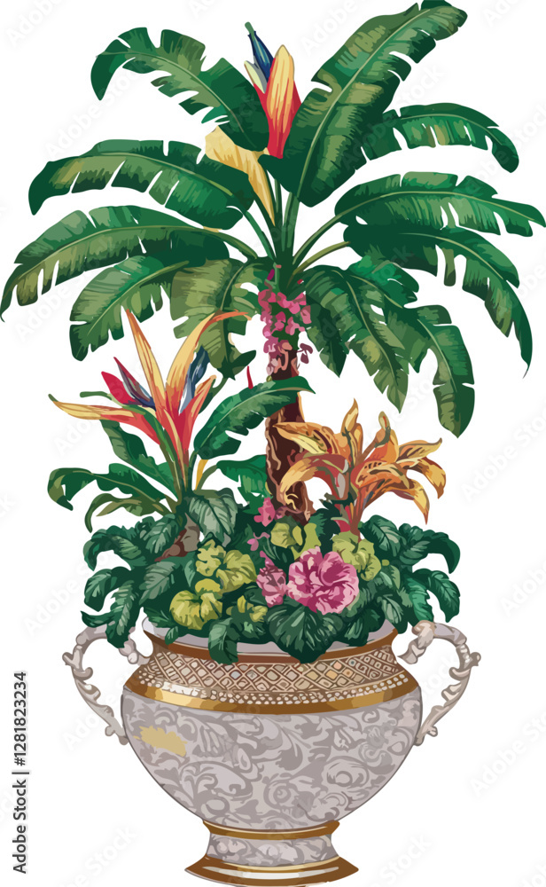 Fototapeta premium Mesmerizing Ideogram- Tropical