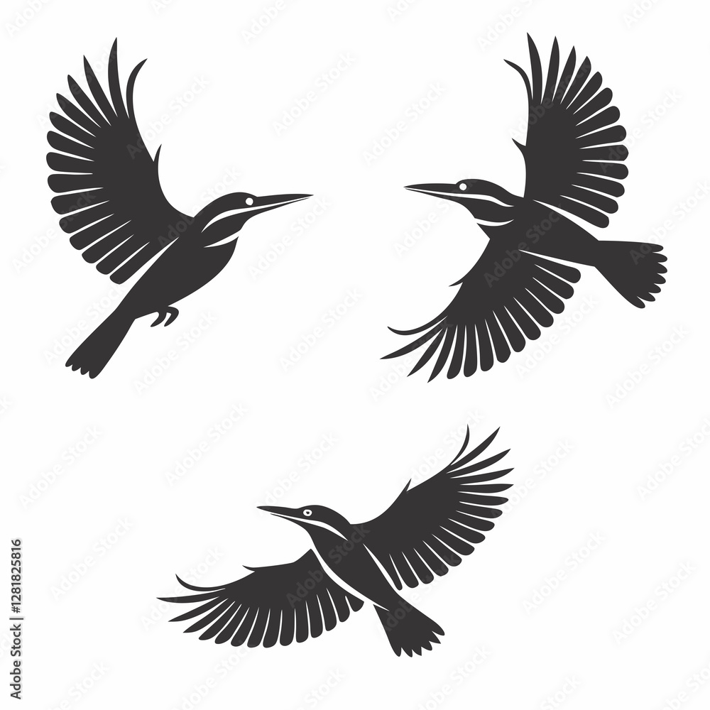 Fototapeta premium set of birds