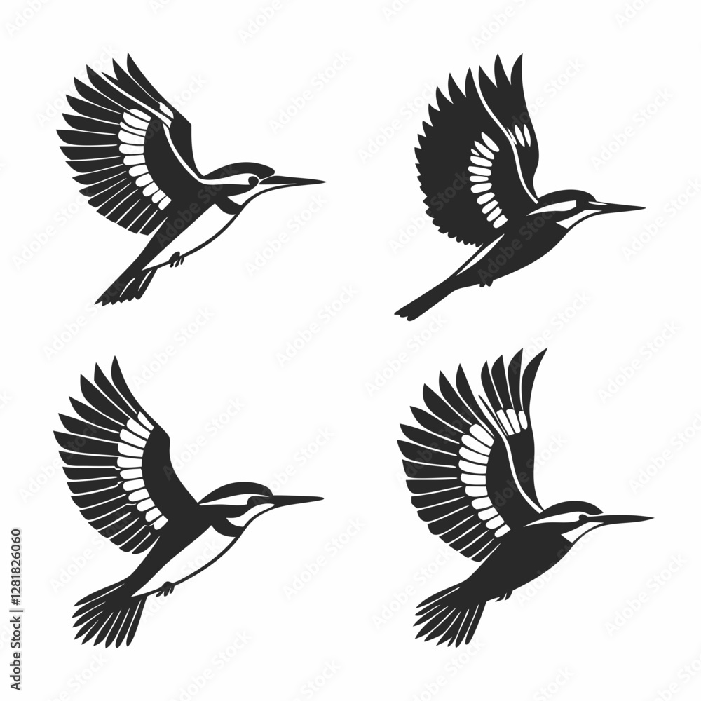 Fototapeta premium set of birds