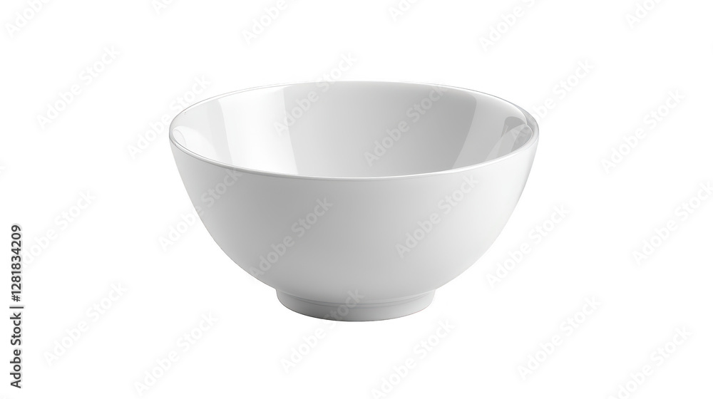 Striking contrast, a pristine white bowl against deep black backdrop for culinary and minimalist aesthetics Striking contrast, a pristine white bowl against deep black backdrop for culinary and minimalist aesthetics