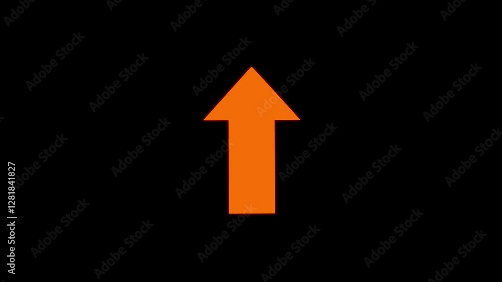 Glowing arrow up and down animation, Glowing arrow up and down animation,