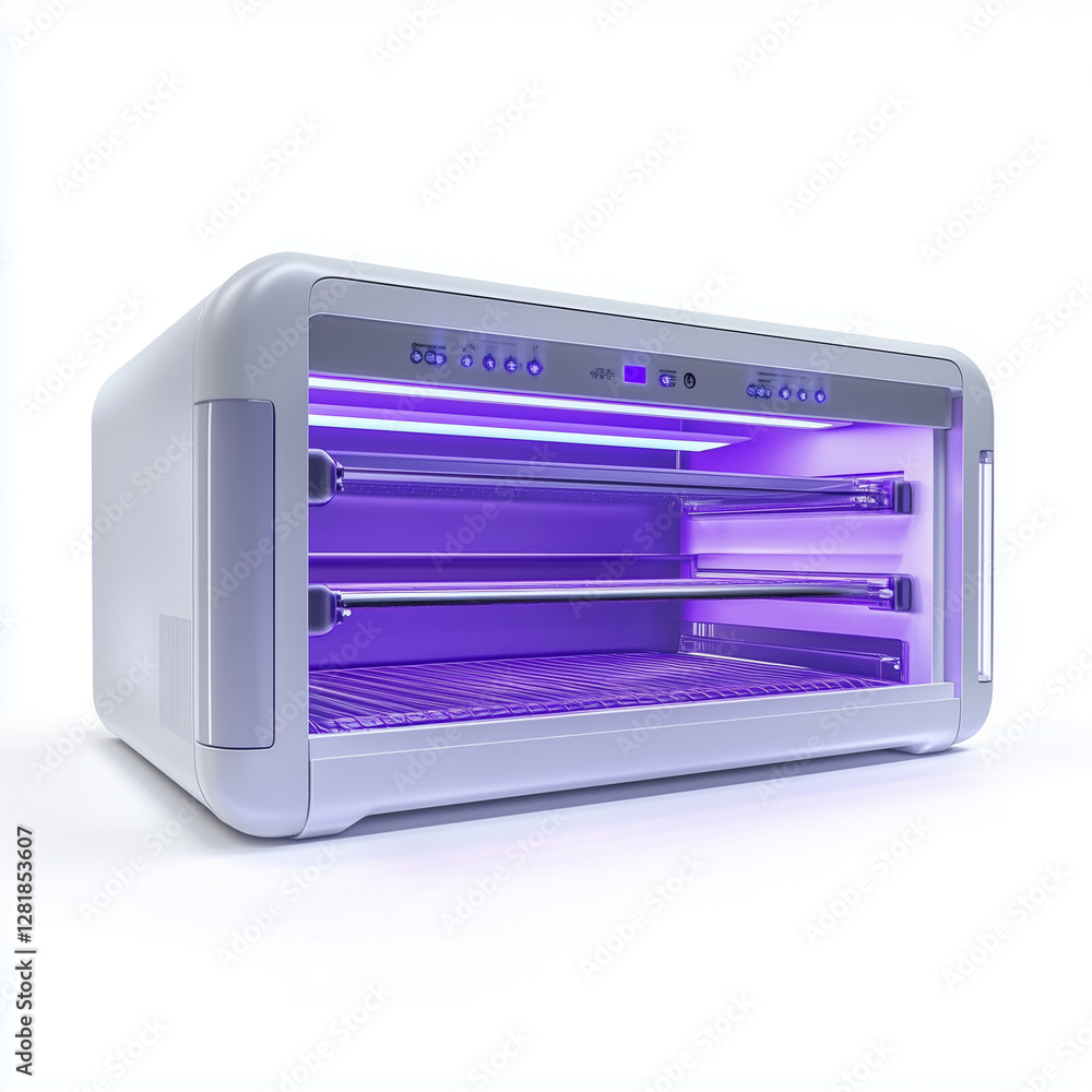 Obraz premium Ultraviolet sterilizer on a white background