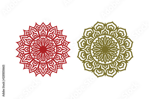 Mandala pattern in applied