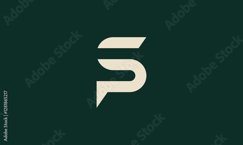 PS or SP monogram logo design