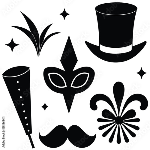 Beautiful Female Mask vector icon art illustration, mask icon vector art, modern and stylish mask.