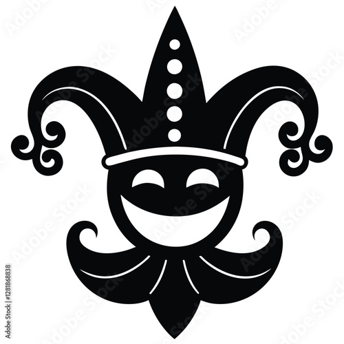 Beautiful Female Mask vector icon art illustration, mask icon vector art, modern and stylish mask.