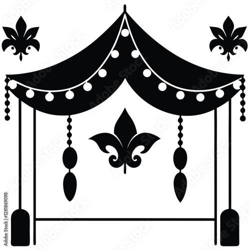 Beautiful Female Mask vector icon art illustration, mask icon vector art, modern and stylish mask.