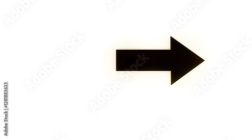 Free Download Black arrow pointing to the side. Arrow shape element isolated on white background, vector illustration - GFXLoad