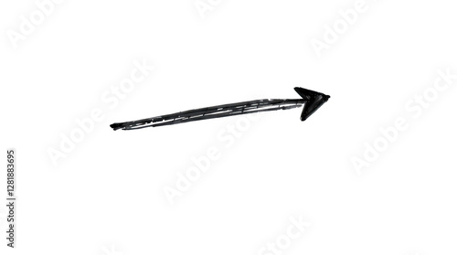 Obraz na płótnie Black arrow pointing to the side. Arrow shape element isolated on white background, vector illustration w salonie