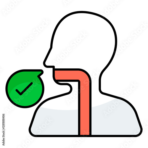 Premium download icon of esophagus