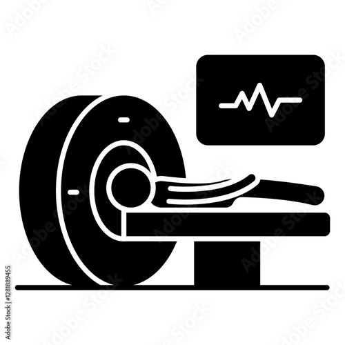 Perfect design icon of CT scan