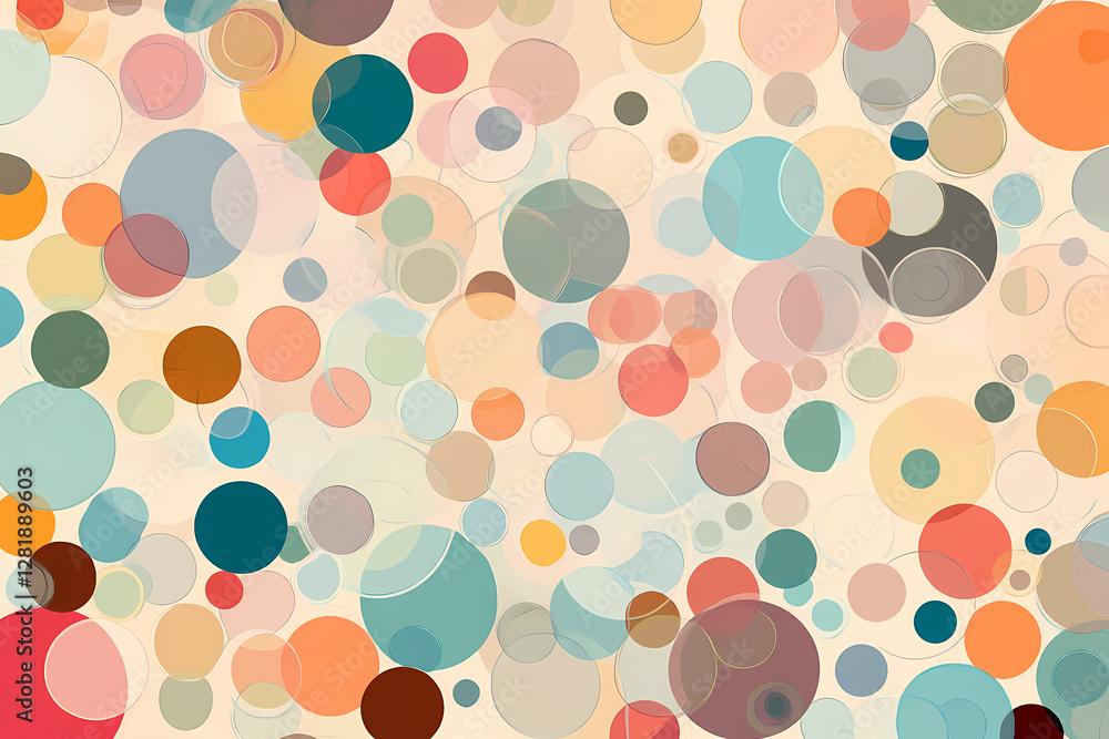 Abstract background with colorful shapes, a seamless pattern. Vector illustration of retro design elements Abstract background with colorful shapes, a seamless pattern. Vector illustration of retro design elements